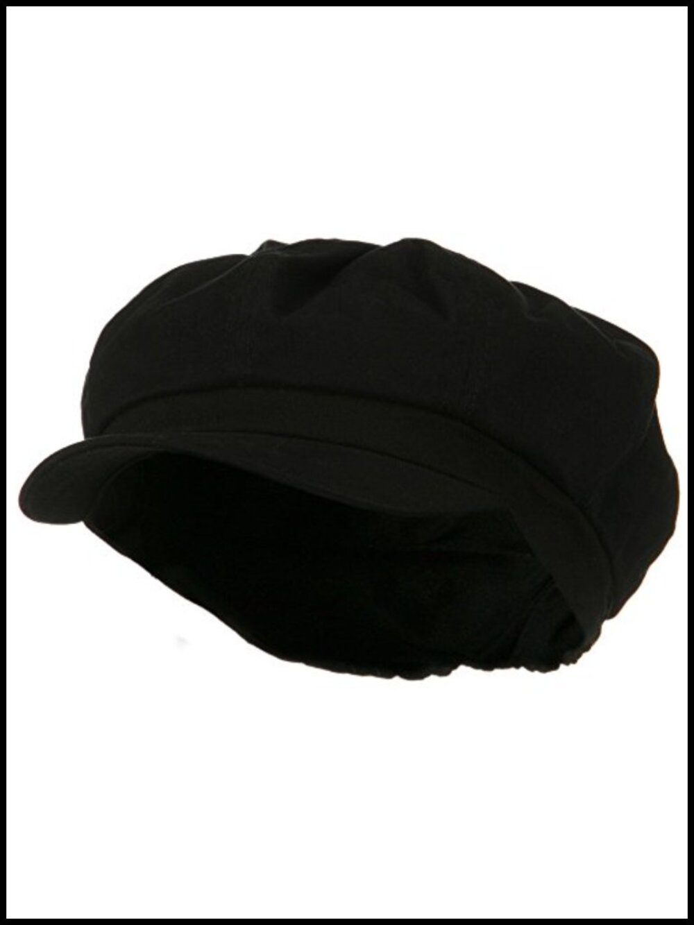 Newsboy Cap Cotton Elastic Big Size 8 Panel Lined Adult Hat
